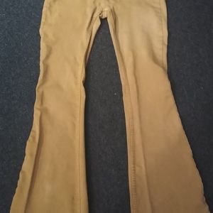 Free people flared mustard color jeans 27